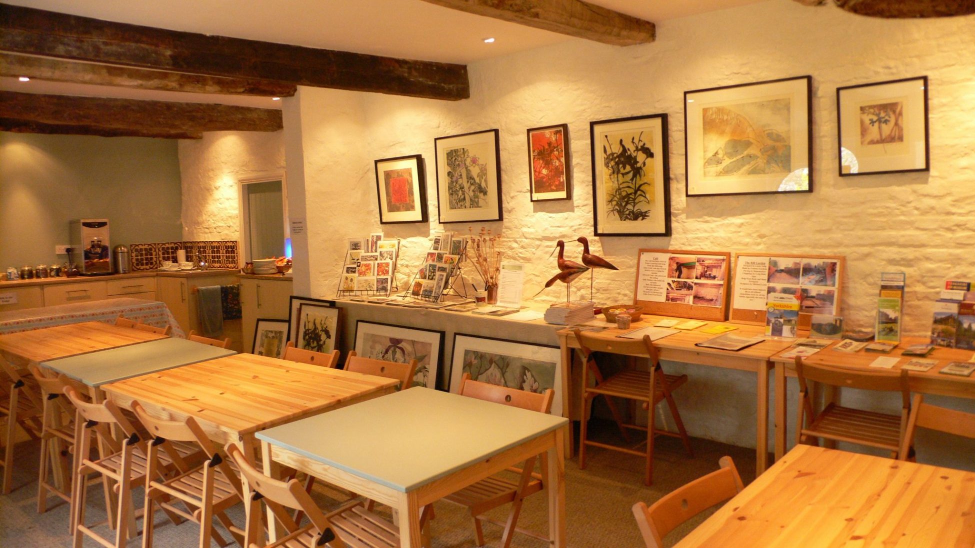 Printworks in the garden cafe